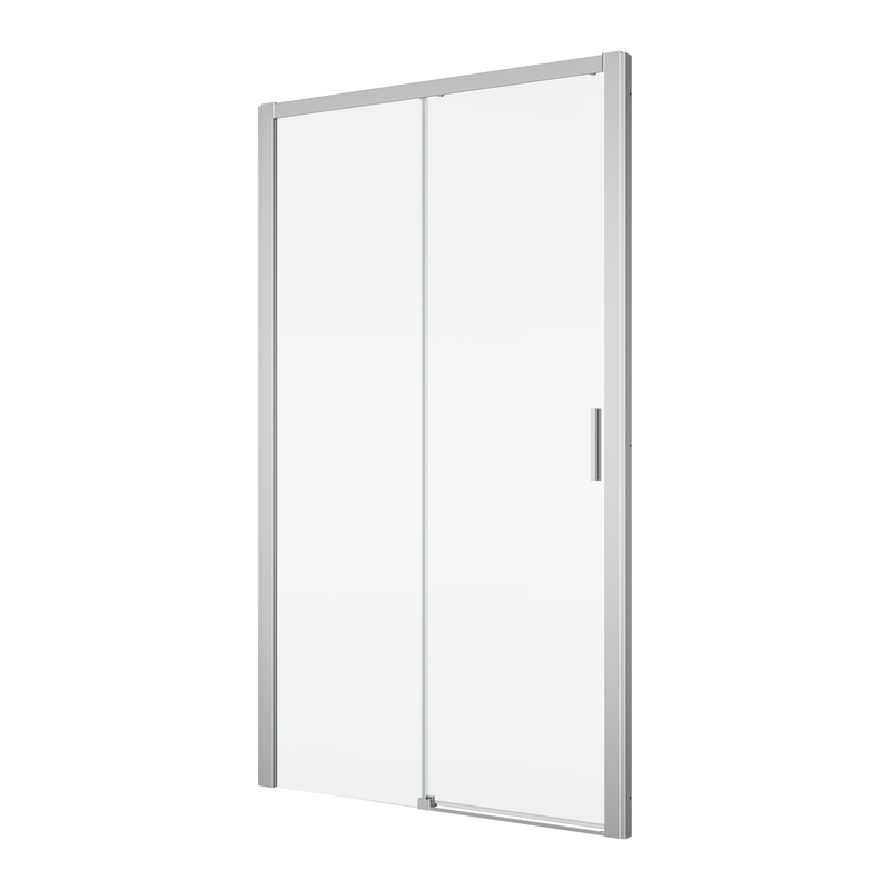 Jednodílné posuvné dveře Ronal Top - Line S s pevnou stěnou v rovině levé 1600 x 2000 mm, bílá lesklá/sklo Durlux