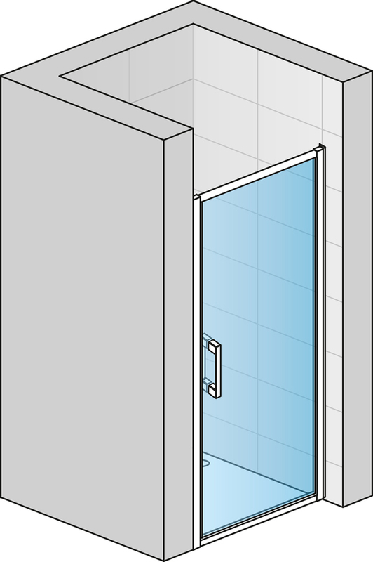 Jednokřídlé dveře Ronal Top - Line S Atyp na zaměření 0 - 1000 x 2000 mm, matný elo x /sklo linie