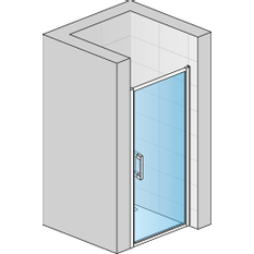 Jednokřídlé dveře Ronal Top - Line S Atyp na zaměření 0 - 1000 x 2000 mm, matný elo x /sklo linie