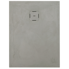 Obdélníková sprchová vanička Ronal Calce z litého mramoru (Mineralite) 900 x 800 x 30mm, písková