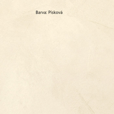 Obdélníková sprchová vanička Ronal Calce z litého mramoru (Mineralite) 900 x 800 x 30mm, písková