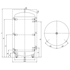 Nádoba akumulační Dražice NADS 800 V3, bez přípravy TUV, se snímatelnou izolací, vhodná k topným systémům s kotli na tuhá paliva