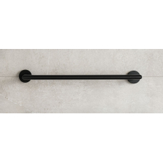 Elektrický sušák ručníků PMH Inga 859 x 91 mm, elektrické připojení vlevo, 17 W, Černá pololesklá RAL 9017