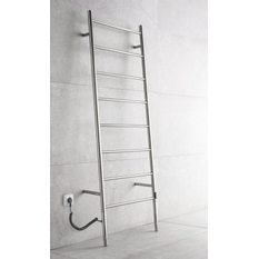 Elektrický sušák ručníků PMH Maia 600 x 1700 - 1770 mm, elektrický kabel vpravo, 93 W, Leštěná nerez