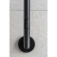 Elektrický sušák ručníků PMH Lisa 91 x 1708 mm, 24 W, Černá pololesklá RAL 9017