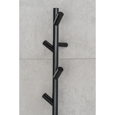Elektrický sušák ručníků PMH Lisa 91 x 1708 mm, 24 W, Černá pololesklá RAL 9017