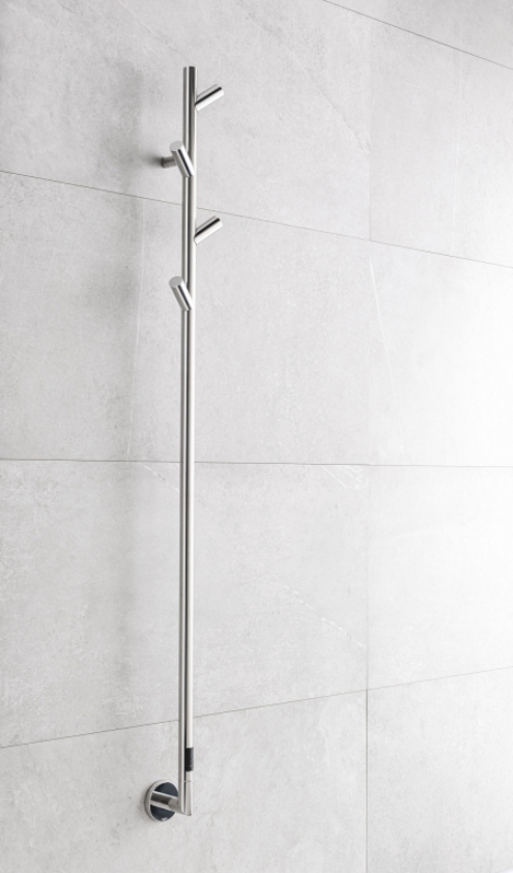 Elektrický sušák ručníků PMH Lisa 91 x 1708 mm, 24 W, Leštěná nerez