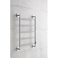 Elektrický sušák ručníků PMH Niklas 657 x 952 mm, elektrické připojení vlevo, 54 W, Leštěná nerez