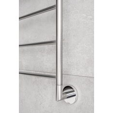 Elektrický sušák ručníků PMH Niklas 657 x 952 mm, elektrické připojení vlevo, 54 W, Leštěná nerez