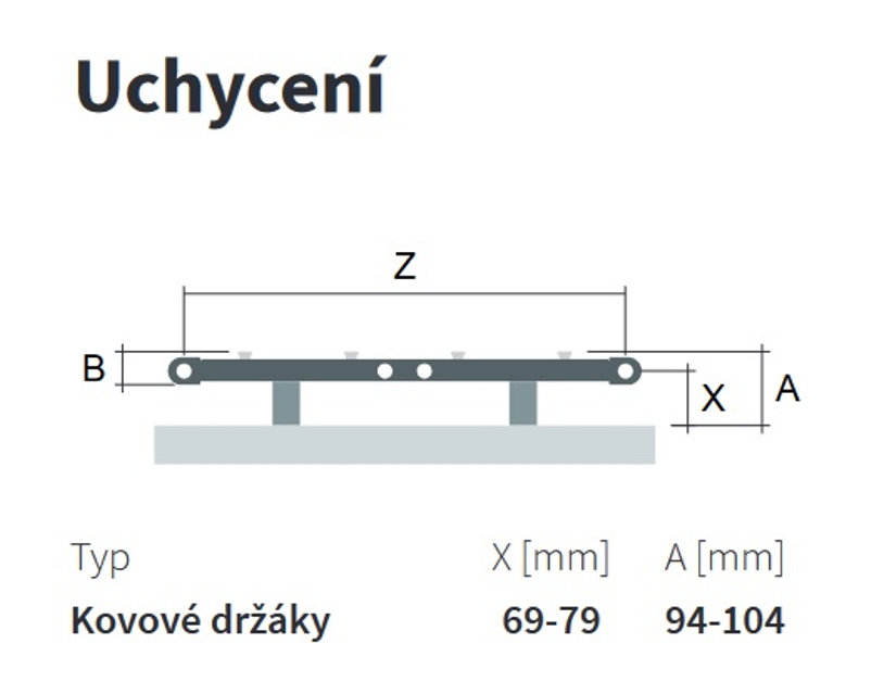 Těleso koupelnové trubkové Isan Life 1575 x 600 mm, 916 W, klasické připojení, sněhově bílá RAL 9016
