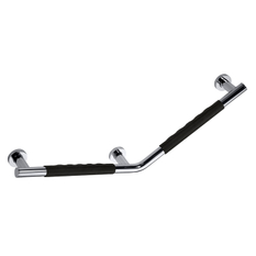 Madlo lomené135° Bemeta Omega pravé 680 mm chrom/černá guma