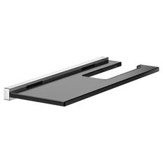 Držák na toaletní papír Keuco Edition 90 Square, pochromováno/kouřového skla