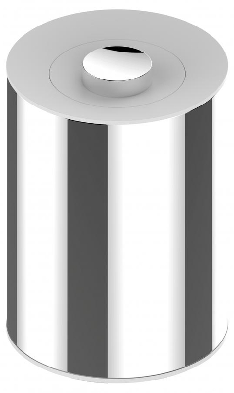 Odpadkový koš Keuco, bílá/bílá