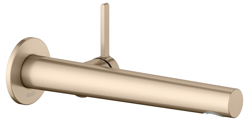 Páková umyvadlová směšovací armatura Keuco Edition 400, 243 mm, bronz kartáčovaný