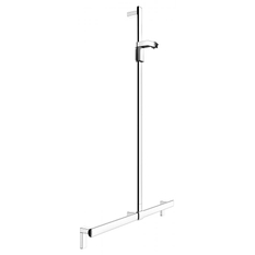 Sprchové madlo se sprchovou tyčí Keuco Axess, 1000/1301 mm, pochromováno