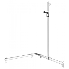 Sprchové madlo se sprchovou tyčí Keuco Axess, 850/850/1301 mm, pochromováno
