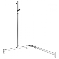 Sprchové madlo se sprchovou tyčí Keuco Axess, 850/850/1301 mm, pochromováno