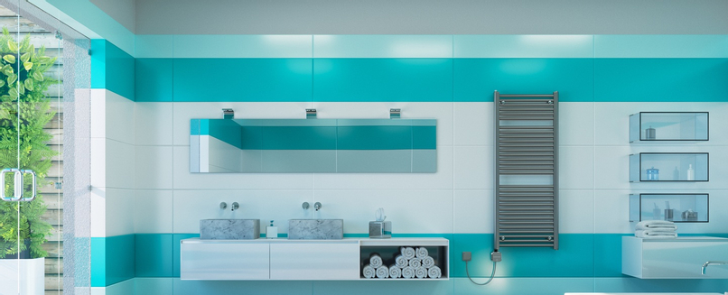 Těleso koupelnové trubkové elektrické Koralux Linear Max KLMA 1500/450, výkon 600 W, topné těleso s integrovaným regulátorem ovládaný aplikací, barva bílá