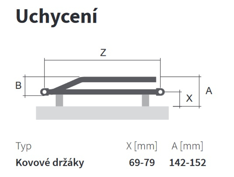 Těleso koupelnové trubkové Isan Avondo 775 x 500 mm, 409 W, klasické připojení, sněhově bílá RAL 9016