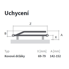 Těleso koupelnové trubkové Isan Avondo 775 x 500 mm, 409 W, klasické připojení, sněhově bílá RAL 9016