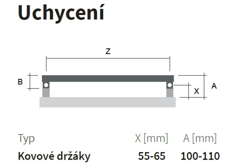 Těleso koupelnové trubkové Isan Club Edge 1470 x 600 mm, 861 W, klasické připojení, sněhově bílá RAL 9016