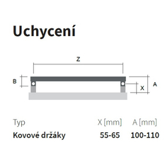 Těleso koupelnové trubkové Isan Club Edge 1470 x 600 mm, 861 W, klasické připojení, sněhově bílá RAL 9016