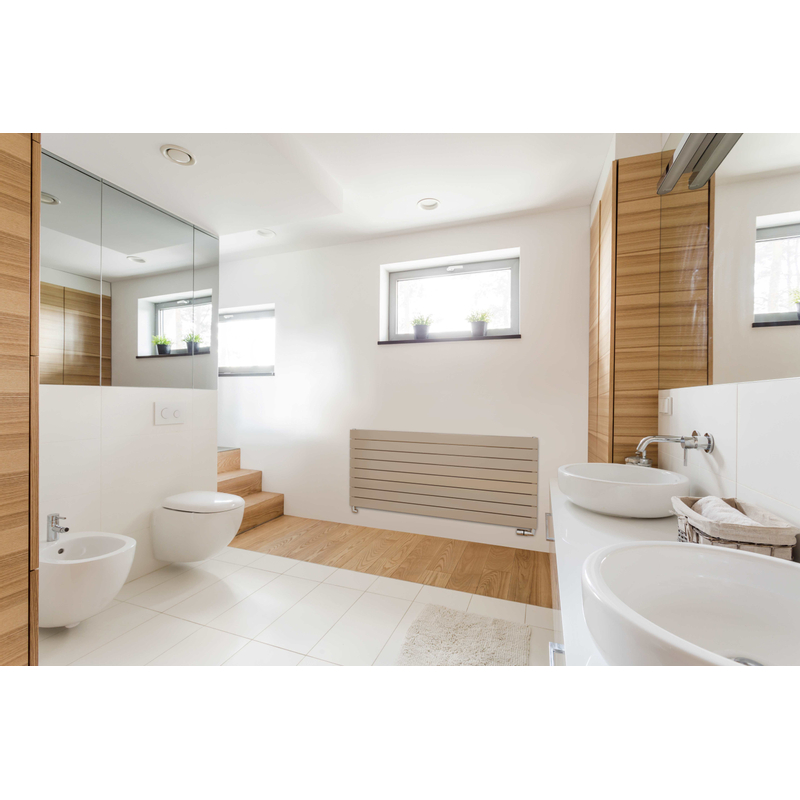 Těleso topné designové Isan Collom Double Horizontal 1800 x 602 mm, 1621 W, klasické připojení, sněhově bílá RAL 9016