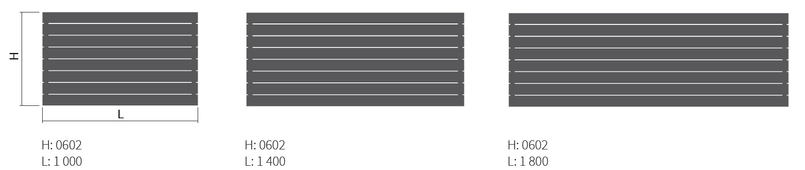 Těleso topné designové Isan Collom Double Horizontal 1800 x 602 mm, 1621 W, klasické připojení, sněhově bílá RAL 9016