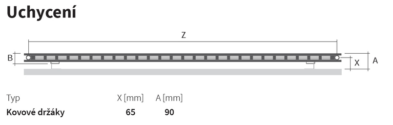 Těleso topné designové Isan Collom Double Horizontal 1800 x 602 mm, 1621 W, klasické připojení, sněhově bílá RAL 9016