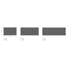 Těleso topné designové Isan Collom Double Horizontal 1800 x 602 mm, 1621 W, klasické připojení, sněhově bílá RAL 9016