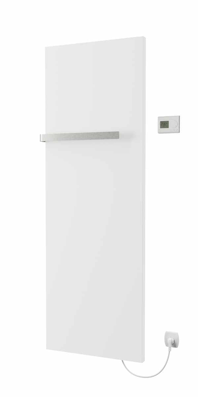 Těleso koupelnové elektické isan E-Saga 1765 x 606 mm, 900 W, elektrické s topnou fólií, sněhově bílá RAL 9016