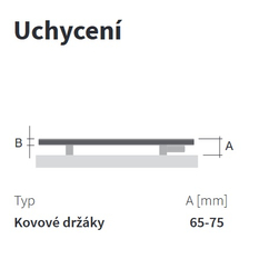 Těleso koupelnové elektické isan E-Saga 1765 x 606 mm, 900 W, elektrické s topnou fólií, sněhově bílá RAL 9016