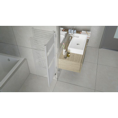 Těleso koupelnové trubkové Isan Grenada Plus 1775 x 750 mm, 400 W, elektrické s regulátorem Mini PW, sněhově bílá RAL 9016
