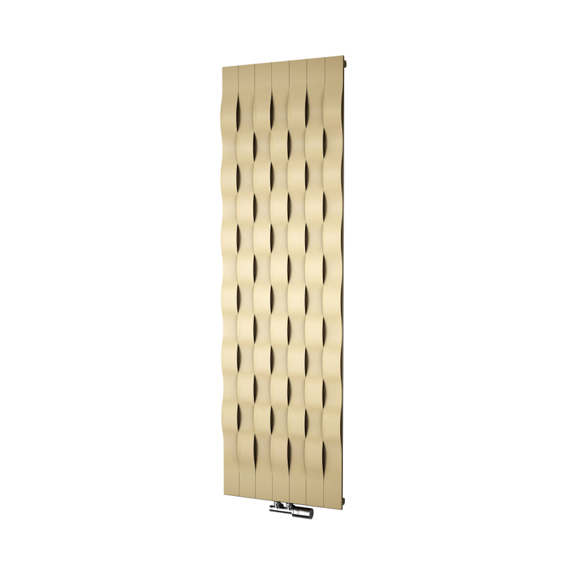 Těleso koupelnové trubkové Isan Nias 1806 x 528 mm, 671 W, středové připojení, sněhově bílá - struktura S09