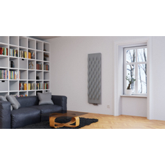 Těleso koupelnové trubkové Isan Nias 1806 x 528 mm, 671 W, středové připojení, sněhově bílá - struktura S09
