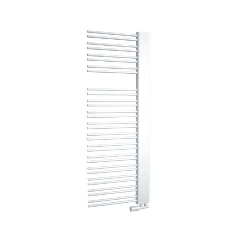 Těleso koupelnové trubkové Isan Swingo 1210 x 610 mm, 599 W, levé, klasické připojení, sněhově bílá RAL 9016