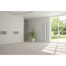 Těleso koupelnové trubkové Isan Swingo 1210 x 610 mm, 599 W, levé, klasické připojení, sněhově bílá RAL 9016
