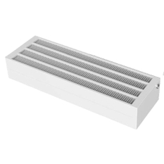 Konvektor Isan Exact K54, 140 x 1300 mm, 2644 W, připojení AD, na zem, bez mřížky, bílá