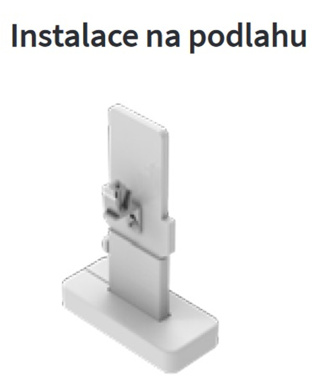 Konvektor Isan Exact K21, 70 x 5200 mm, 2101 W, připojení AD, na zem, s lineární mřížkou, bílá