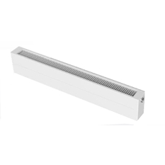 Konvektor Isan Exact K21, 70 x 5200 mm, 2101 W, připojení AD, na zem, s lineární mřížkou, bílá