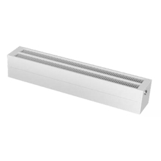 Konvektor Isan Exact K22W, 280 x 3200 mm, 4140 W, připojení AD, na zem, s lineární mřížkou, bílá