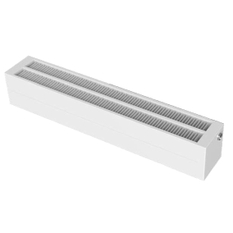 Konvektor Isan Exact K32, 210 x 3200 mm, 4531 W, připojení AD, na zem, s lineární mřížkou, bílá