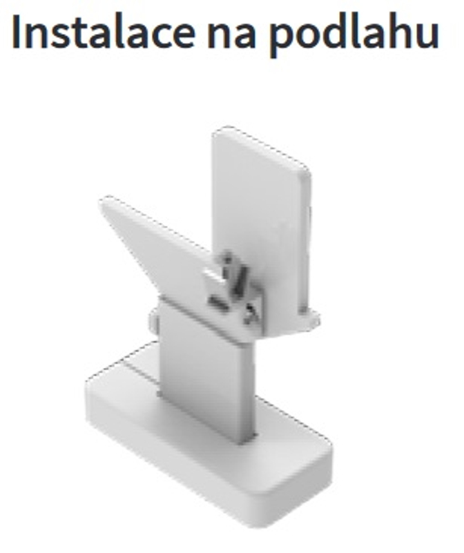Konvektor Isan Exact K33, 70 x 1300 mm, 1043 W, připojení AD, na zem, s lineární mřížkou, bílá