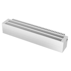 Konvektor Isan Exact K33, 70 x 1300 mm, 1043 W, připojení AD, na zem, s lineární mřížkou, bílá