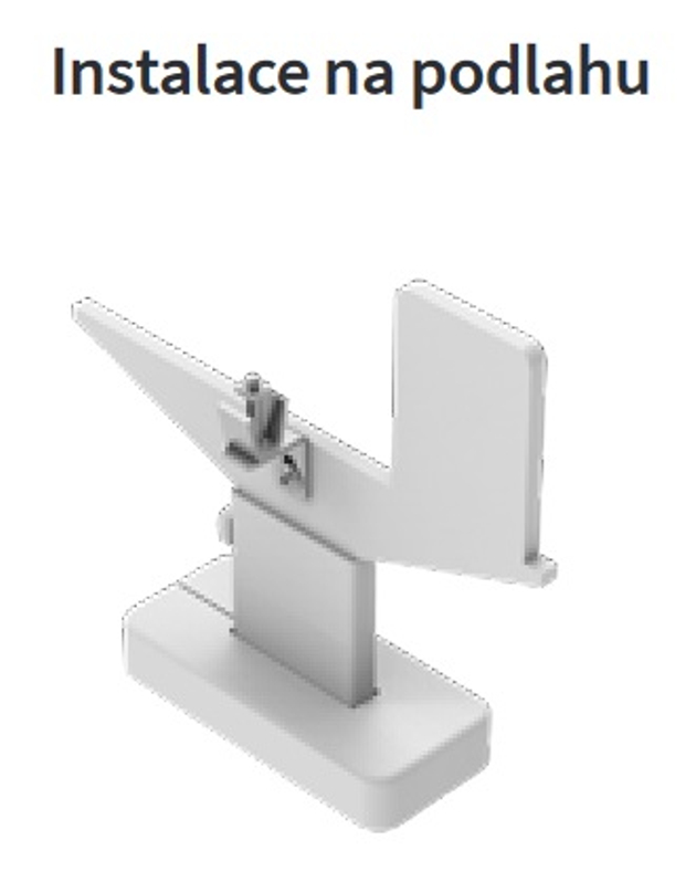 Konvektor Isan Exact K44W, 70 x 5000 mm, 5369 W, připojení AD, na zem, s lineární mřížkou, bílá