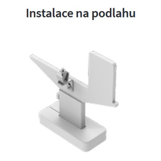 Konvektor Isan Exact K44W, 70 x 5000 mm, 5369 W, připojení AD, na zem, s lineární mřížkou, bílá
