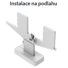Konvektor Isan Exact K55, 140 x 5800 mm, 12331 W, připojení AD, na zem, s lineární mřížkou, bílá