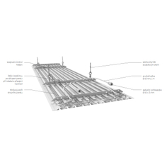 Panel stropní Isan Sofito 721 x 5200 mm, 3713 W, 6 profilů, bílá
