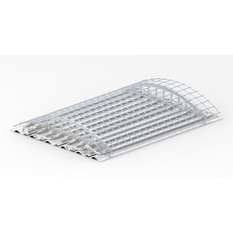 Panel stropní Isan Sofito 721 x 5200 mm, 3713 W, 6 profilů, bílá