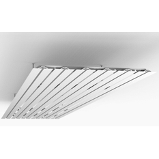 Panel stropní Isan Sofito 721 x 5200 mm, 3713 W, 6 profilů, bílá
